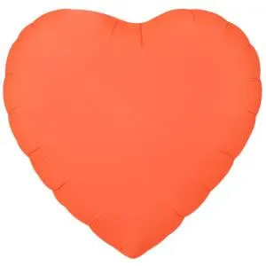 18" Сердце Неон Orange (Китай) 1204-1557