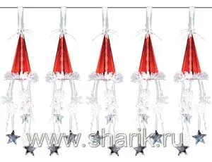 Гирлянда "Колпак Санты", 3,65 см.