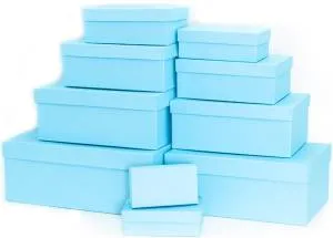 Коробка 21*14*9 см Голубая бирюза