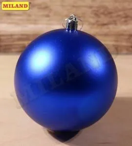 Набор шаров "Веселых праздников" 10 см, 2 шт. СИНИЙ