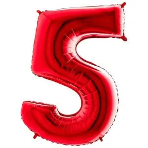 Цифра "5" -  Красная /Grabo                     