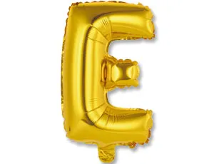 Буква "Е" 14" - золото/ Китай 1206-0809