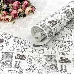 Крафт-бумага "Мишки Тедди" 0,7*10м/44747Б