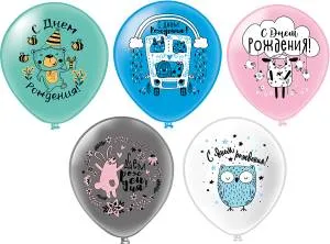 12" СДР Лесная сказка! 5 дизайнов/ 25 шт (Тайланд) / ч35159