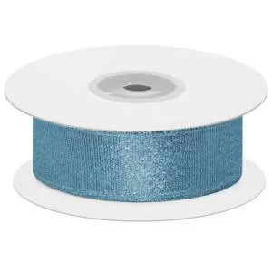 Лента парча Лазурный 1,2 см*22,85м L012198