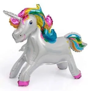 Единорог Радужный, Белый 23"(Китай) /  15454