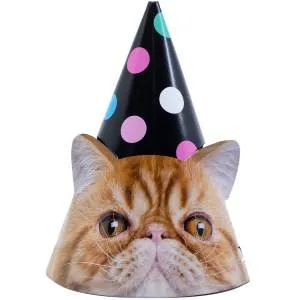 Колпак Котики фотографичные 6 шт./  1501-4985