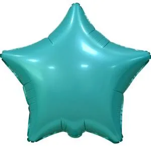 Звезда сатин Бирюзовая 18" (Китай)/123142