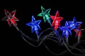 Гирлянда с насадками "Звезда" 4 м. (Ч03688)