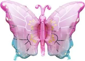 32" Нежная бабочка розовый градиент / Китай 24767