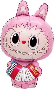 31" Плюшевый эльф с гармошкой, розовый / Китай 26932