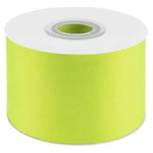 Лента атлас зеленый неон 25 мм*22,85 м