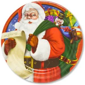 Тарелка  "Санта"  17 см. 8 шт.