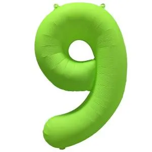 40" Цифра "9" Неон Green / Китай 1207-6151