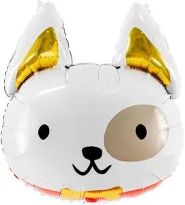 23" Голова Милый щенок, белый / Китай 19621