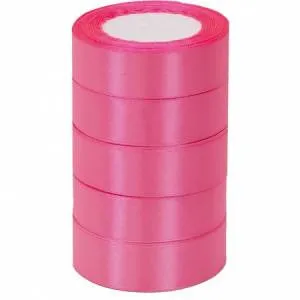 Лента атлас розовый 25 мм*22,85 м /25079/88011093