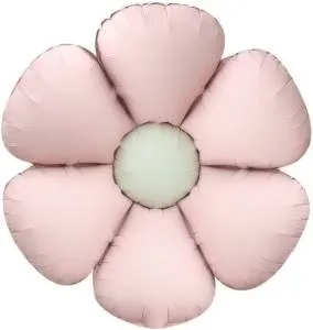 24" Цветок Ромашка, розовый сатин (надув воздухом) / Китай 26280