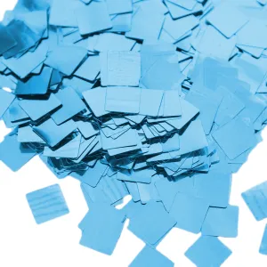 Конфетти "Квадрат фол Голубой" металл. 1 см 50 гр. / 6015323