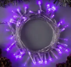 Гирлянда "Метраж" 5М. ФИОЛЕТ 50 ламп, 8 режим /3556759
