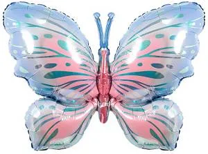 40" Воздушная бабочка голубой/розовый / Китай 26703