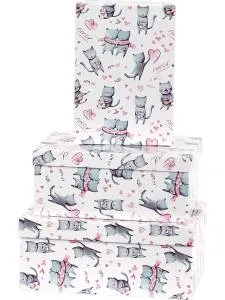 Коробка 21*14*8 см "Влюбленные котики"