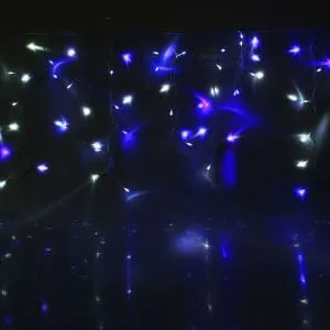 Гирлянда "Бахрома"улич. 3*06 м.1080183 бело-синий