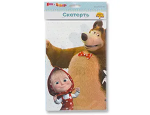 Скатерть "Маша и Медведь Ромашки" 130*180 см. 1502-3198