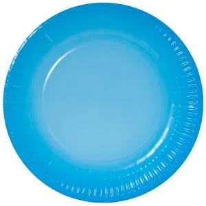 Тарелка  "Голубой , Градиент" 9 дюйм. 6 шт.