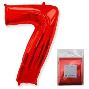 Цифра "7" - красный в упак/ Flexmetal 1207-4190