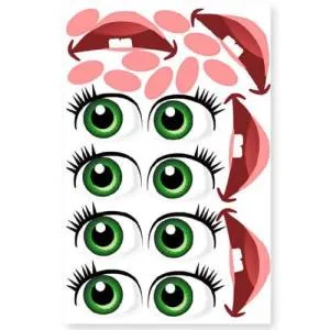 Наклейки "Машка" (4 компл. на листе)