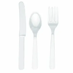 Столовые приборы белые 24 шт. 1502-2275