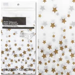 Скатерть "Звезды Золото" 1,3*2,7 м./6012118