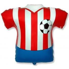 Футболка красно-белая