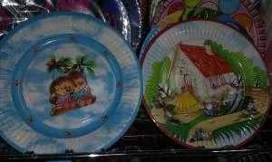 Тарелка бумажная шт. 18 см.