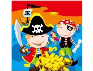 Салфетки бумажные "Веселые пираты"