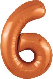 Цифра 6 - 40" Slim Папайя  (Россия) 