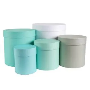 Коробка цилиндр 18*18 см. Бирюзовый микс/ FUT2050655