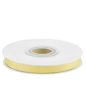 Лента атлас нежно-желтый 7 мм*22,85 м/07051