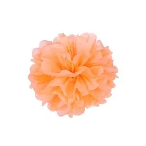 Помпон из бумаги 30 см (св.оранж)