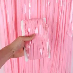 Занавес "Дождик Макаронс" Нежно-розовый 2м*1м (Китай) 20481-КТ