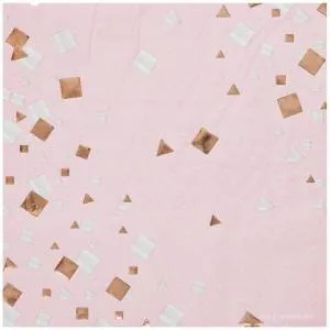 Салфетка "Конфетти Party розов" 33 см 6 шт. 1502-5506