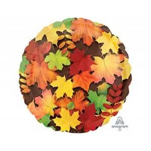 Шар 18" Листья осенние (Анаграм) / 1202-3016