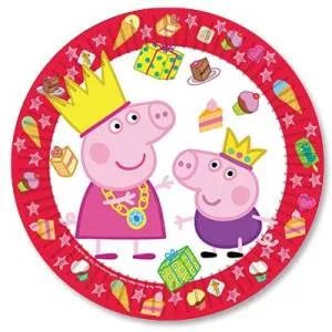 Тарелка бум. "Пеппа" 23 см 6 шт