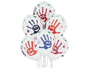 Ладошки Улыбка 5цв 14", пастель 1103-1835