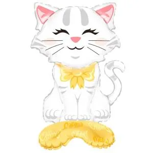 AIR Кошка белая (ходячий шар)/ 1208-0888