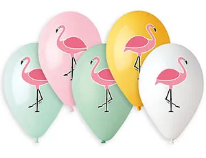 Фламинго 3цв с рисунком /Ит 14" 