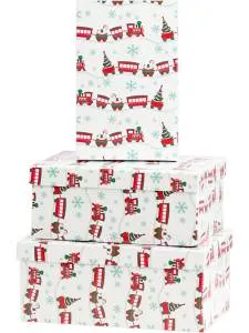 Коробка 17*11*6 см Новогодний поезд