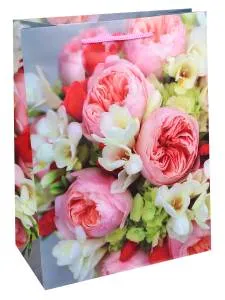 Пакет подарочный L/ППК-7431 26,4*32,7*13,6см с ламинацией