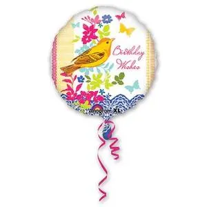 Шар 18" HB Пожелания птица (Анаграм)