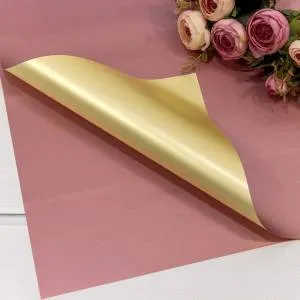 Пленка матовая Песочный/Медно-розовый Глянец 40см*45см 20 шт./1364/4